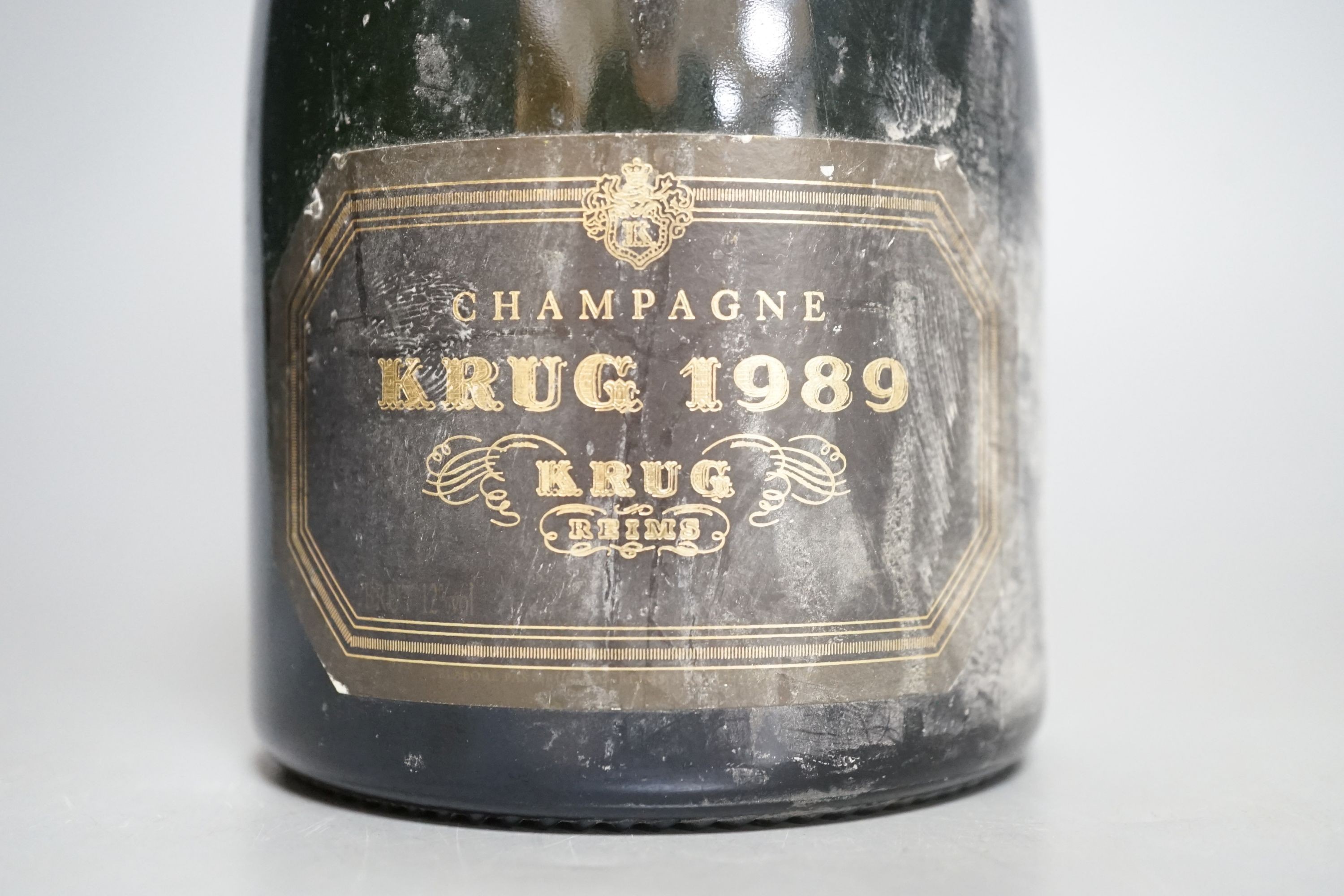 One bottle of Champagne Krug, 1989